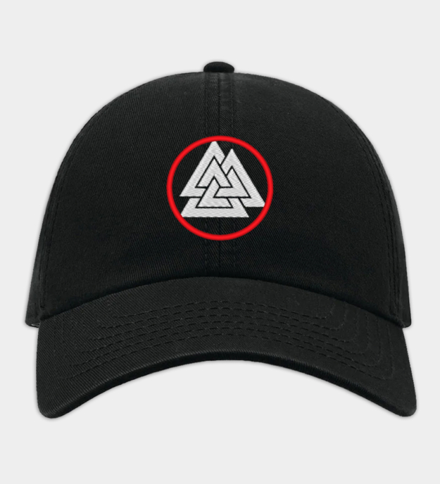 Vyšívané kšiltovka s Valknut