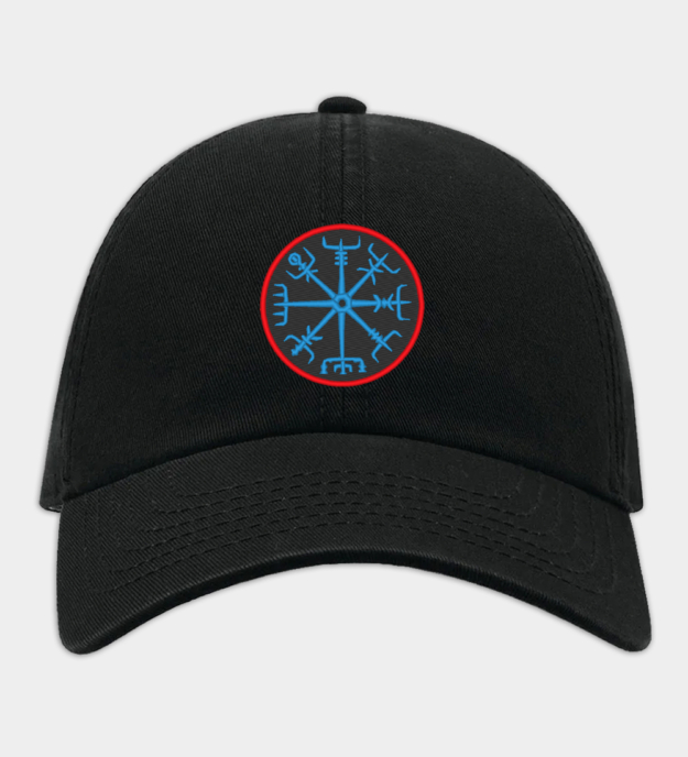 Vyšívané kšiltovka s Vegvísir